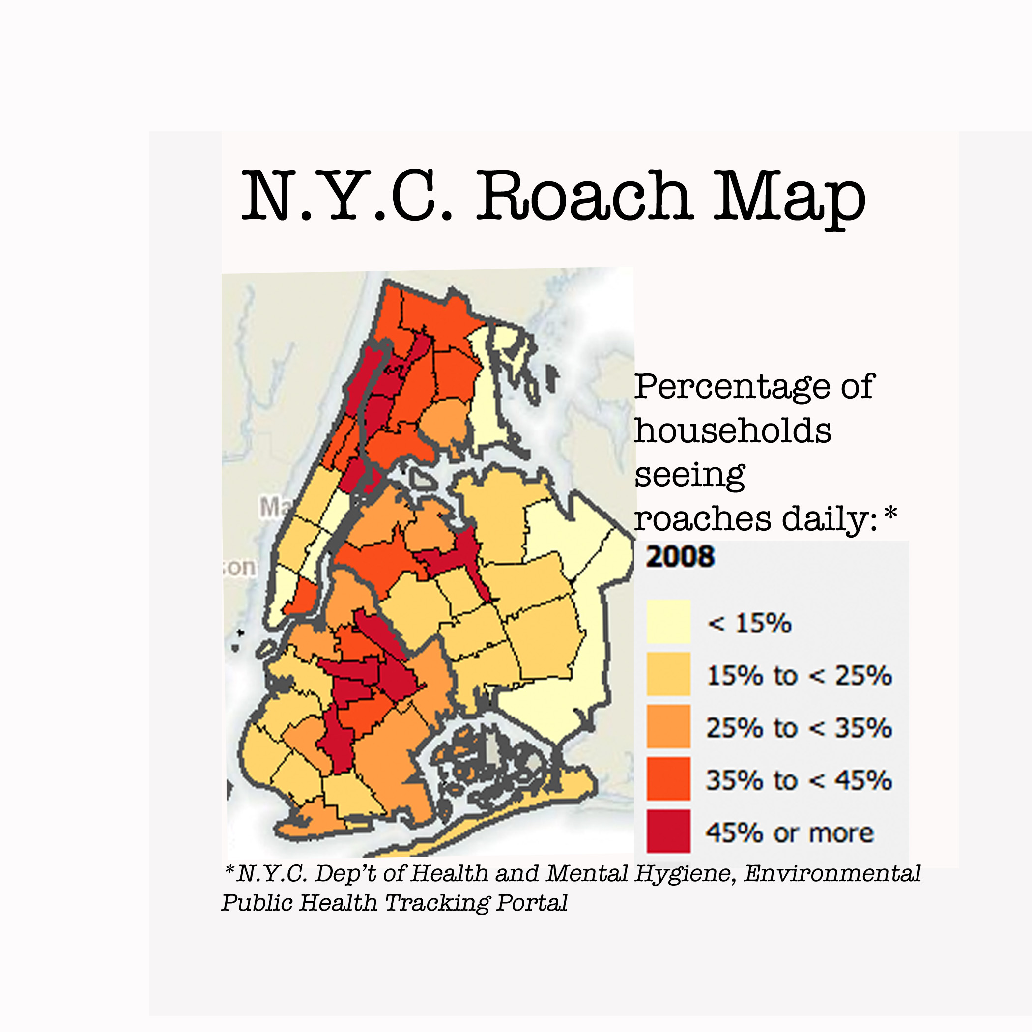 City says roaches prefer hipsters, dim sum to WASPs, Park Ave
